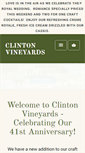 Mobile Screenshot of clintonvineyards.com