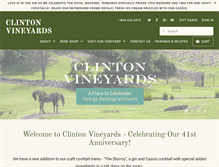 Tablet Screenshot of clintonvineyards.com